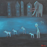 New Generation, 2017, acrylic on canvas, 165 x 165 cm