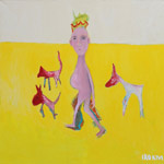 King II, 2017, acrylic on canvas, 2017, 120 x 120 cm