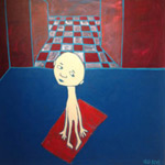 Yoga I, 2016, acrylic on canvas, 110 x 110 cm