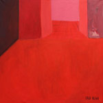 Ashram I,  2017, acrylic on canvas, 120 x 120 cm