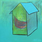 Boat House II,  2017, acrylic on canvas, 110 x 110 cm