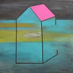 Boat House III,  2017, acrylic on canvas, 110 x 110 cm
