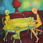 How to get to the paradise, 2013-14, acrylic on canvas, 185 x 145 cm