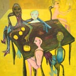 Who is the one who is leaving, 2013-14, acrylic on canvas, 185 x 145 cm