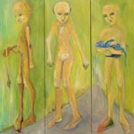 Siblings, 2013-14, oil on canvas, 175 x 180 cm