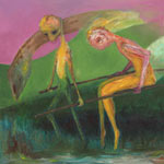 Back to the Future,  2013-14, acrylic on canvas,  140 x 190 cm