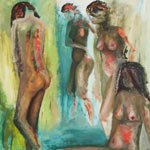 Women of Enschede, 2009, acrylic on canvas, 178 x 143 cm