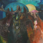 Forest People,  2009, acrylic on canvas, 177,5 x 145,5 cm