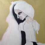 Maria, 2010, oil on Canvas and charcoal, 120 x 80 cm